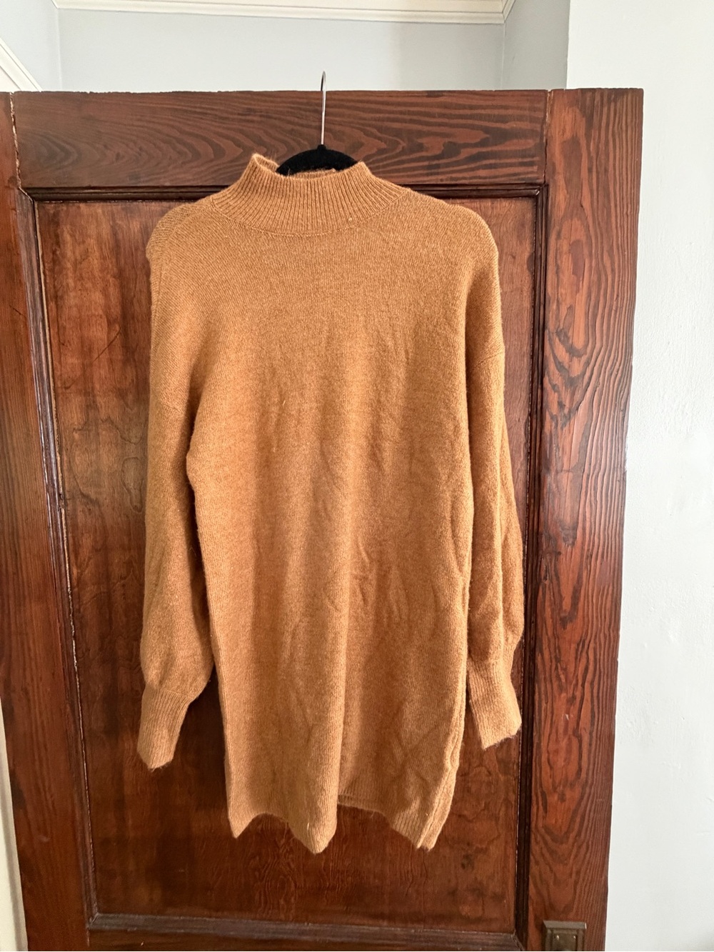Few Moda Purchased from Nordstrom* Longline Mock Neck Dress Sweater in Camel